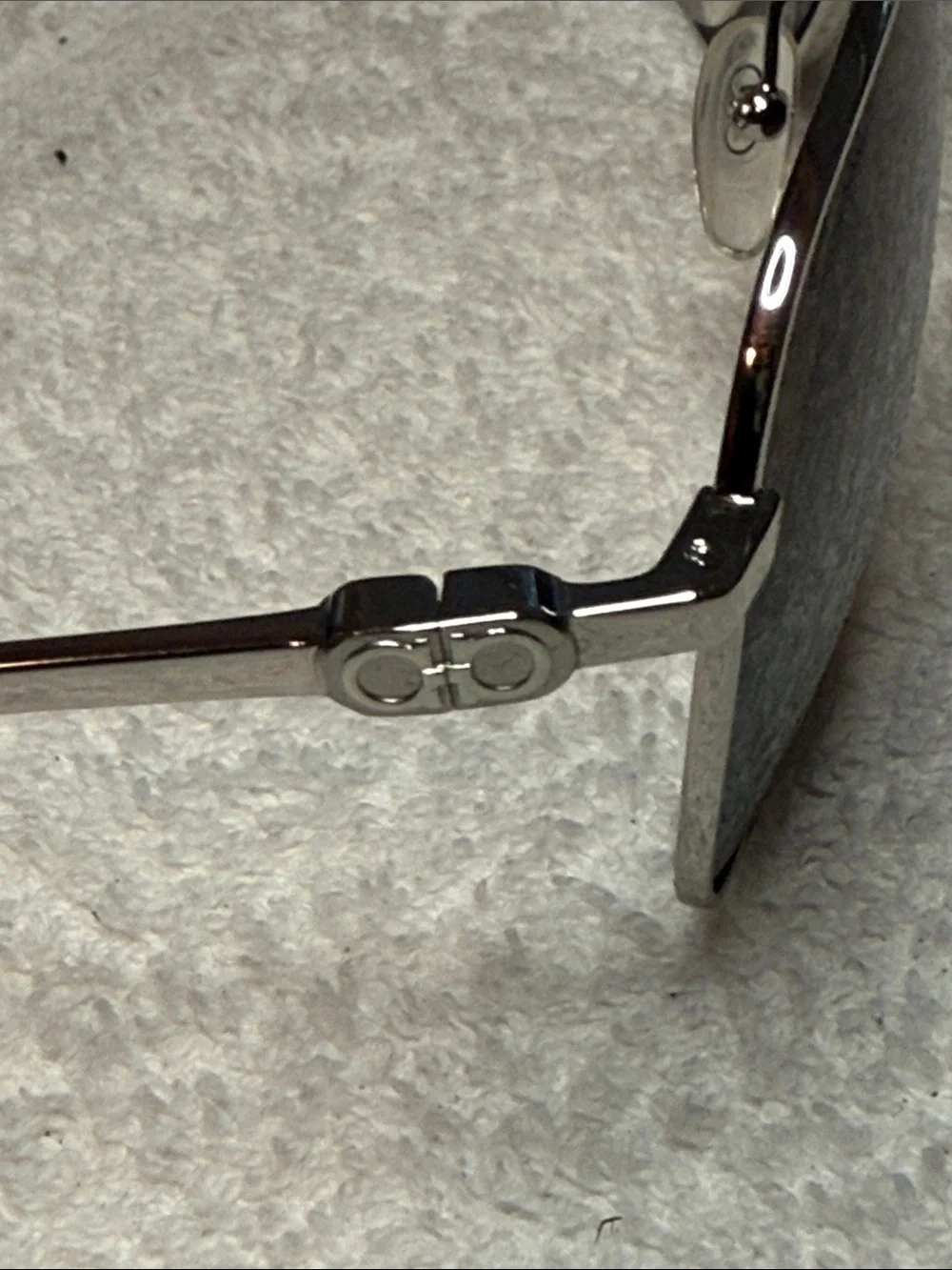 NWT SALVATORE FERRAGAMO SF157S Unisex Aviator Sunglasses Silver Brown Italy